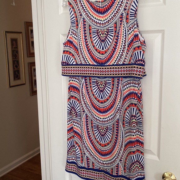 Chico’s tribal print popover dress. NWT size 1=8/10 - Picture 5 of 5